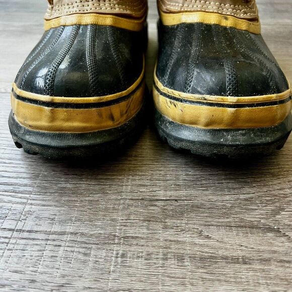 Sorel Caribou Waterproof Boots Wool Liners Lace Ups Snow Rain Utility Warm Mens - Picture 6 of 11